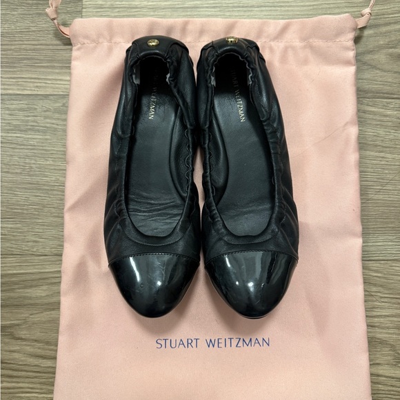 Stuart Weitzman Shoes - Stuart Weitzman Black Patent Leather Flats
